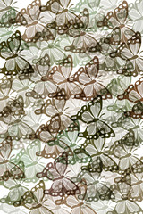 Fototapeta na wymiar Pattern with butterflies