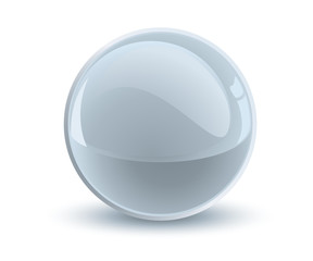 3d vector gray sphere