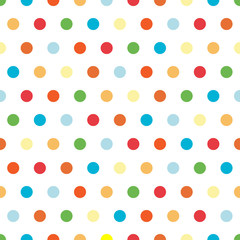 Polka Dots background pattern in bright colors