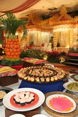 Fotobehang dessert at buffet wedding © erwinova