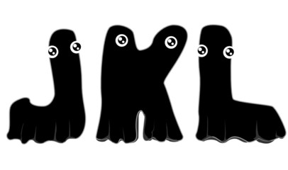 Black Ghost Alphabet