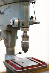 On the workshop floor - industrial drill