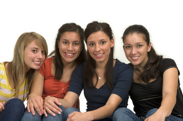 Fototapeta premium Diverse group of happy friends