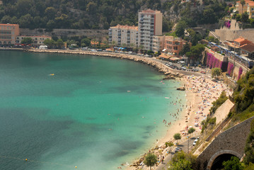 Beach at the Villefranche-sur-Mer, France