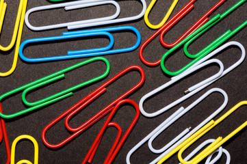 photo clips colors on a black background