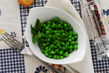 Piselli profumati alla menta - Contorno