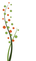 floral background, vector illustration