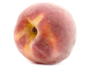 object on white - raw food peach