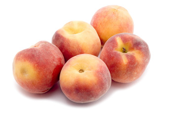 object on white - raw food peach