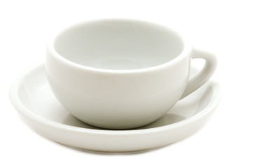 object on white - kitchen utensil White cup