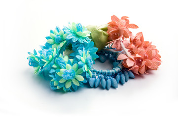 Hair clips on isolated white background. Studio shot