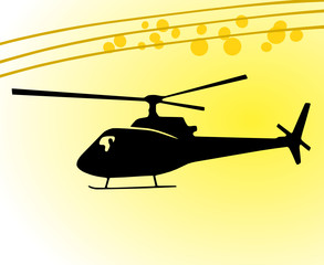 Vector Helikopter Sonne