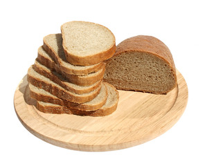Fototapeta na wymiar Bread on a chopping board.