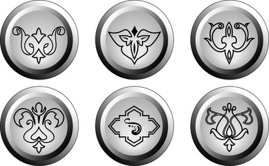 the ethnic symbol button