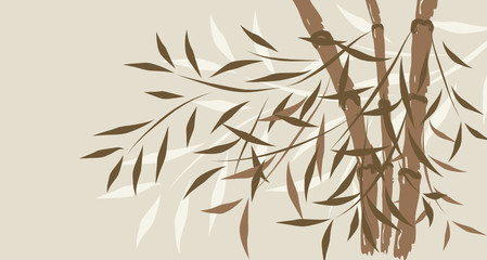 Bamboo background, vector illustration