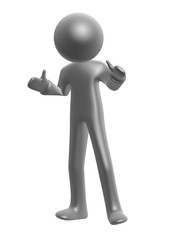 speech-maker stand isolated on white background