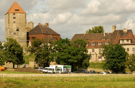 Dreharbeiten "Die P&auml;pstin" Burg Querfurt in Sachsen-Anhalt.