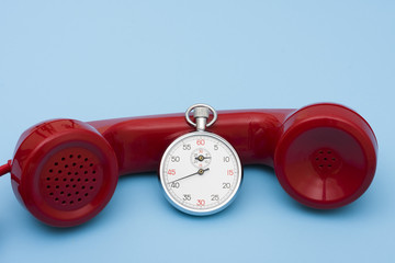 Stop watch with telephone – very quick response time