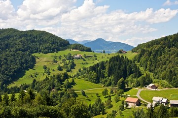 Naklejka na ściany i meble Slovenian nature panorama