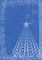Abstract christmas tree background.