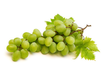 fresh grape on white background