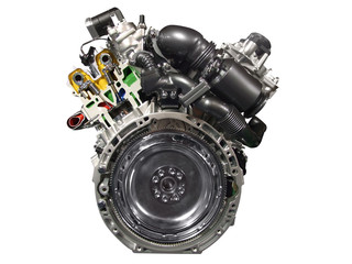 front of car engine isolated