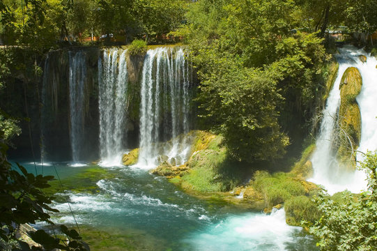 Exotic waterfall and river in Turkey