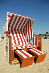 Strandkorb frei rot 011