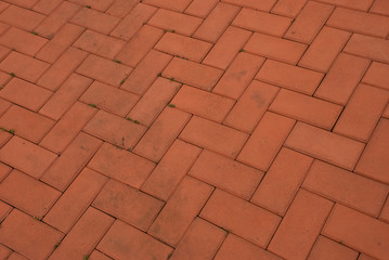 Red paving stone. It can be used as a background