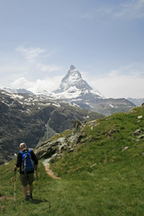 Fototapeta na wymiar wycieczka na Matterhorn