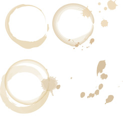 coffee or tea stains