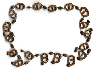 Wooden necklace frame