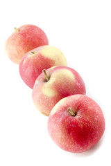 object on white - raw food apple