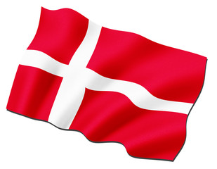 Fototapeta premium Flagge Dänemark