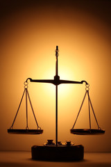 justice scales silhouette - 8936634