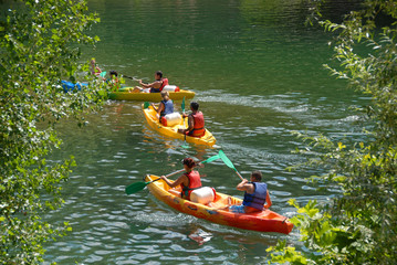 canoe kayak - obrazy, fototapety, plakaty