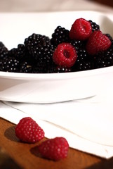 brombeeren und himbeeren