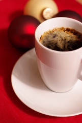 kaffee und glaskugeln