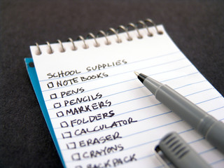 school supplies list