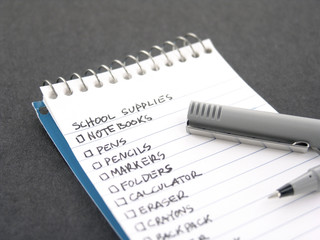school supplies list