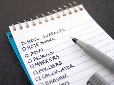 school supplies list