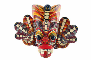 Naklejka premium Traditional mask of the devil from Sri Lanka