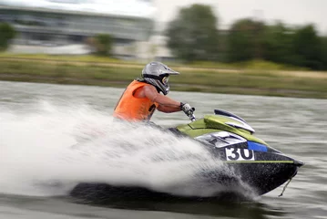 Fotobehang Snelle jetski © Sto