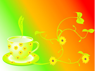 Abstract summer tea