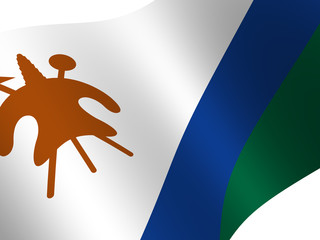 National Flag. Lesotho