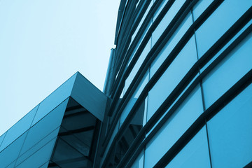 Obraz premium blue office building