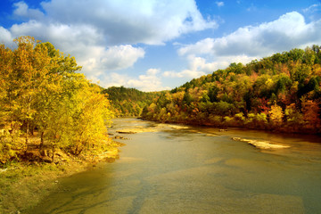 Cumberland River in fall