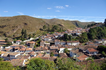 Fototapeta na wymiar Collines d'Ouro Preto, Bréil