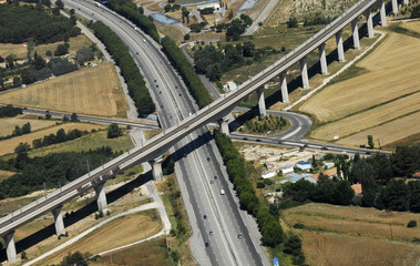 Naklejka premium Route et rail 3