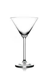 Empty glass for Martini